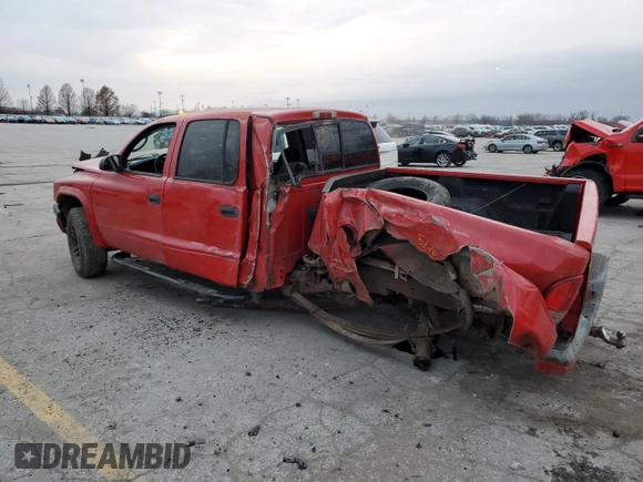 2002 Dodge Dakota Sport with VIN 1B7HG38N92S639985, listed as a Copart auction lot 86164664 with 218,040 mi miles and Salvage Title. Bid and sale history available at carsss.com. Image 2.