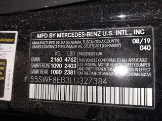 2020 Mercedes-Benz C 300 with VIN 55SWF8EB3LU327384, listed as a IAAI auction lot 41205127 with 40,896 mi miles and . Bid and sale history available at DreamBid. Image 9.