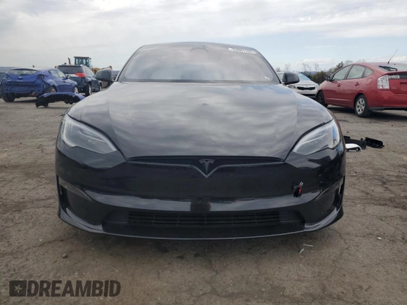 2024 Tesla Model S with VIN 5YJSA1E51RF533876, listed as a Copart auction lot 53081195 with Not provided miles and Salvage title. Bid and sale history available at DreamBid. Image 5.