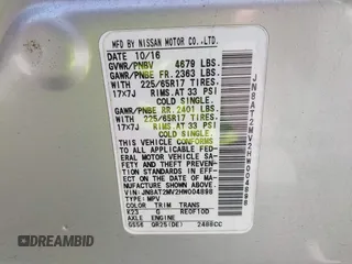 2017 Nissan Rogue S with VIN JN8AT2MV2HW004898, listed as a IAAI auction lot 42651513 with 160,999 mi miles and . Bid and sale history available at DreamBid. Image 9.