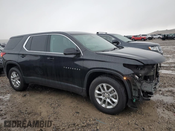 2018 Chevrolet Traverse LS with VIN 1GNEVFKWXJJ248447, listed as a Copart auction lot 86818244 with 93,923 mi miles and Salvage Title. Bid and sale history available at carsss.com. Image 4.