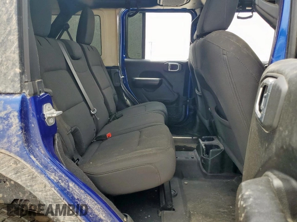 2018 Jeep Wrangler Unlimited Sport S with VIN 1C4HJXDG0JW272837, listed as a Copart auction lot 57532455 with Not provided miles and Salvage title. Bid and sale history available at DreamBid. Image 11.