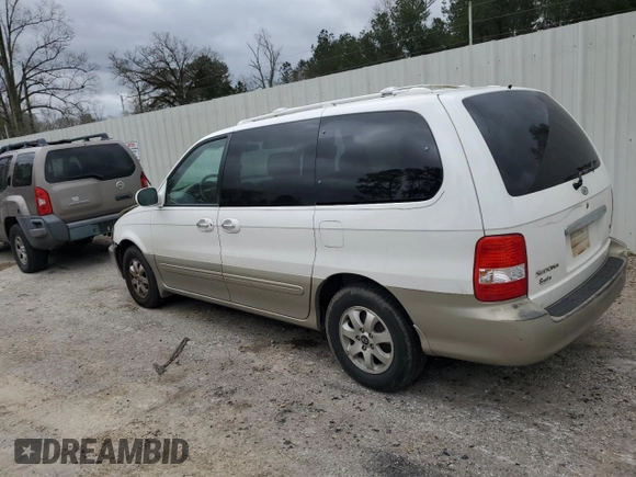 2005 Kia Sedona LX with VIN KNDUP132856716570, listed as a Copart auction lot 45848965 with 137,589 mi miles and Salvage Title. Bid and sale history available at carsss.com. Image 2.
