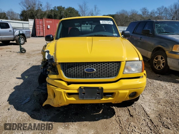 2001 Ford Ranger XL Fleet with VIN 1FTZR15E71TA43208, listed as a Copart auction lot 47017245 with 160,631 mi miles and Salvage Title. Bid and sale history available at DreamBid. Image 5.