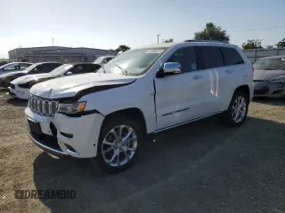 2021 Jeep Grand Cherokee Summit with VIN 1C4RJFJG3MC524508, listed as a Copart auction lot 61596675 with 65,748 mi miles and Salvage title. Bid and sale history available at DreamBid. Image 1.