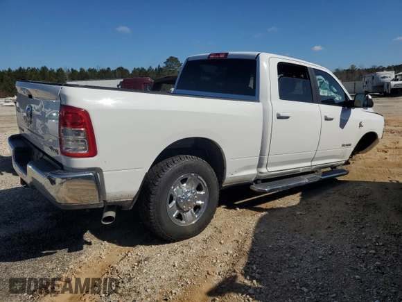 2022 Ram 2500 Big Horn with VIN 3C6UR5DL1NG247160, listed as a Copart auction lot 43605435 with 62,212 mi miles and Salvage Title. Bid and sale history available at carsss.com. Image 3.