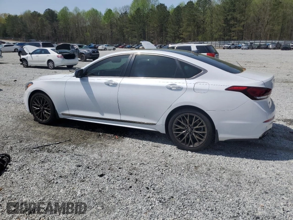 2019 Genesis G80 3.3T Sport with VIN KMHGN4JBXKU301437, listed as a Copart auction lot 51407845 with 55,678 mi miles and Salvage Title. Bid and sale history available at carsss.com. Image 2.
