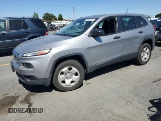 2015 Jeep Cherokee Sport with VIN 1C4PJLAB6FW536373, listed as a Copart auction lot 63693805 with 124,439 mi miles and Clean title. Bid and sale history available at DreamBid. Image 1.