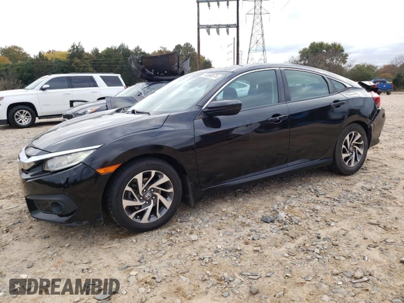 2016 Honda Civic Sedan EX with VIN 2HGFC2F8XGH509062, listed as a Copart auction lot 78390574 with 153,205 mi miles and Salvage Title. Bid and sale history available at carsss.com. Image 1.