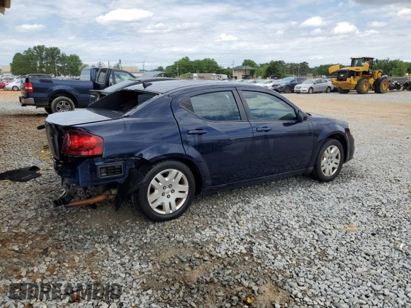 2014 Dodge Avenger SE z VIN 1C3CDZAB0EN140490, wystawiony jako Copart lot #55785015 z przebiegiem 151 224 mil mil oraz Szkody całkowita. Historia ofert i sprzedaży dostępna na DreamBid. Obrazek 3.