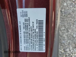 2018 Honda Ridgeline RTL-E с VIN 5FPYK3F75JB007846, выставлен на аукционе Copart как лот 49321625 с пробегом 75 557 миль миль и Списание • Salvage title. История ставок и продаж доступна на DreamBid. Изображение 12.
