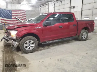 2019 Ford F-150 XL with VIN 1FTEW1E4XKKE79119, listed as a Copart auction lot 43783225 with 80,609 mi miles and Salvage Title. Bid and sale history available at carsss.com. Image 1.
