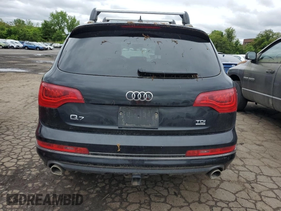 2014 Audi Q7 Premium Plus with VIN WA1LMAFE8ED020520, listed as a Copart auction lot 58448755 with 139,135 mi miles and Clean title. Bid and sale history available at DreamBid. Image 6.