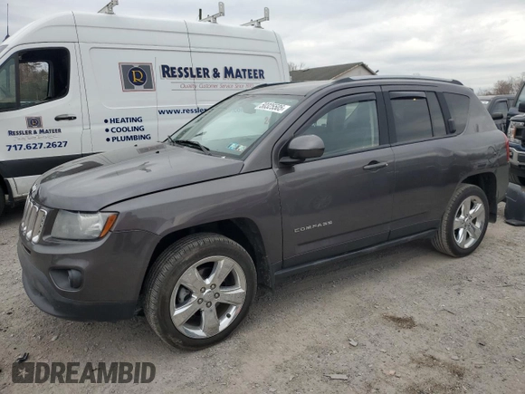 2015 Jeep Compass Latitude with VIN 1C4NJDEB5FD426904, listed as a Copart auction lot 50325505 with 47,064 mi miles and Salvage Title. Bid and sale history available at carsss.com. Image 1.