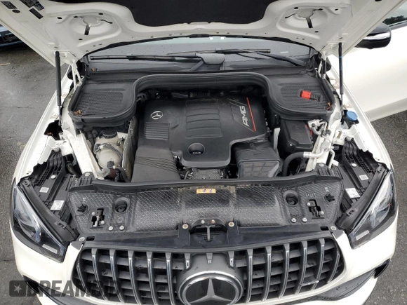 2021 Mercedes-Benz GLE 53 AMG with VIN 4JGFB6BEXMA270011, listed as a Copart auction lot 47779205 with 27,292 mi miles and Salvage title. Bid and sale history available at DreamBid. Image 12.