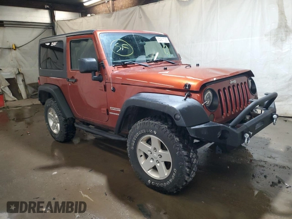 2014 Jeep Wrangler Sport with VIN 1C4AJWAG7EL197285, listed as a Copart auction lot 63451105 with 141,547 mi miles and Salvage title. Bid and sale history available at DreamBid. Image 4.