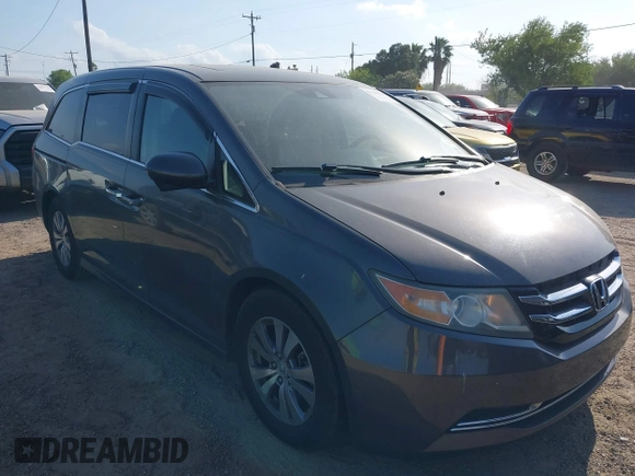 2015 Honda Odyssey EX-L with VIN 5FNRL5H67FB130663, listed as a IAAI auction lot 41988034 with 180,254 mi miles and . Bid and sale history available at carsss.com. Image 1.