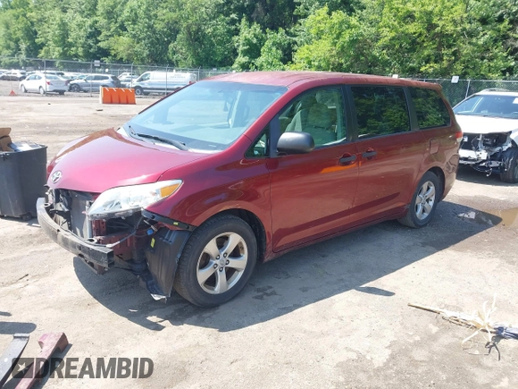 2012 Toyota Sienna with VIN 5TDZK3DC2CS193258, listed as a IAAI auction lot 42550843 with 158,761 mi miles and . Bid and sale history available at DreamBid. Image 19.
