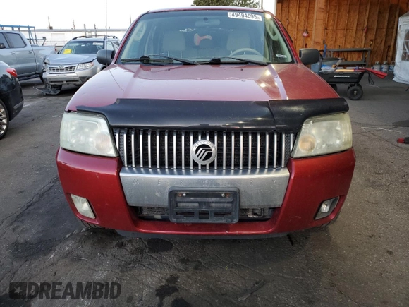 2005 Mercury Mariner Luxury z VIN 4M2YU571X5DJ08168, wystawiony jako Copart lot #49494595 z przebiegiem 116 072 mil mil oraz Szkoda całkowita • Salvage title. Historia ofert i sprzedaży dostępna na DreamBid. Obrazek 5.