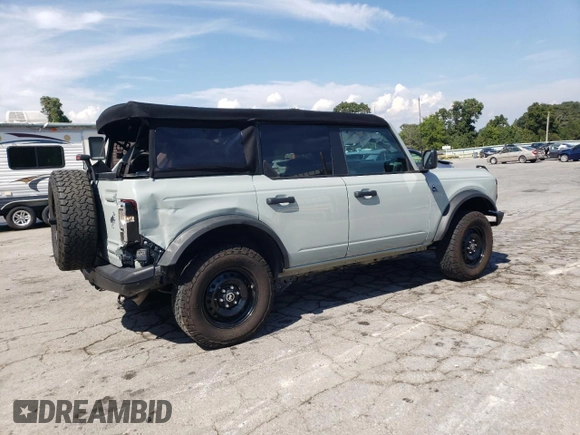 2021 Ford Bronco with VIN 1FMEE5BP4MLA94558, listed as a Copart auction lot 68940904 with 59,409 mi miles and Salvage title. Bid and sale history available at DreamBid. Image 3.