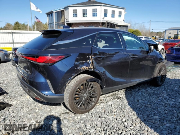2024 Lexus RX with VIN 2T2BAMCA6RC077424, listed as a Copart auction lot 47951725 with 0 mi miles and Salvage Title. Bid and sale history available at carsss.com. Image 3.