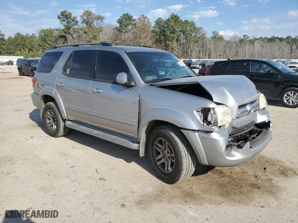 2006 Toyota Sequoia SR5 with VIN 5TDZT34A26S271148, listed as a Copart auction lot 44025255 with 186,363 mi miles and Salvage Title. Bid and sale history available at carsss.com. Image 4.