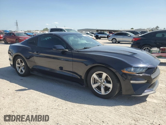 2021 Ford Mustang EcoBoost with VIN 1FA6P8TH8M5134145, listed as a Copart auction lot 50377265 with 41,098 mi miles and Salvage Title. Bid and sale history available at carsss.com. Image 4.