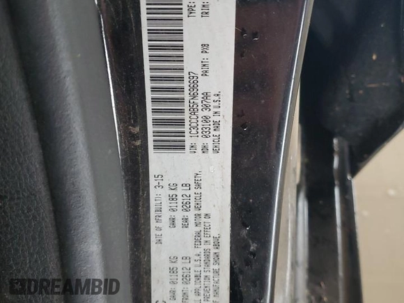 2015 Chrysler 200 Limited with VIN 1C3CCCAB5FN696697, listed as a Copart auction lot 54257955 with 185,444 mi miles and Salvage Title. Bid and sale history available at DreamBid. Image 12.