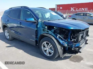 2020 GMC Terrain SLE with VIN 3GKALTEV7LL328366, listed as a IAAI auction lot 41796434 with 49,054 mi miles. Bid and sale history available at carsss.com. Image 1.
