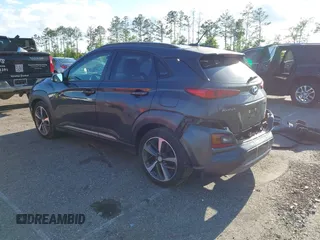 2018 Hyundai Kona Limited with VIN KM8K33A58JU135096, listed as a IAAI auction lot 41989321 with 66,939 mi miles. Bid and sale history available at carsss.com. Image 3.