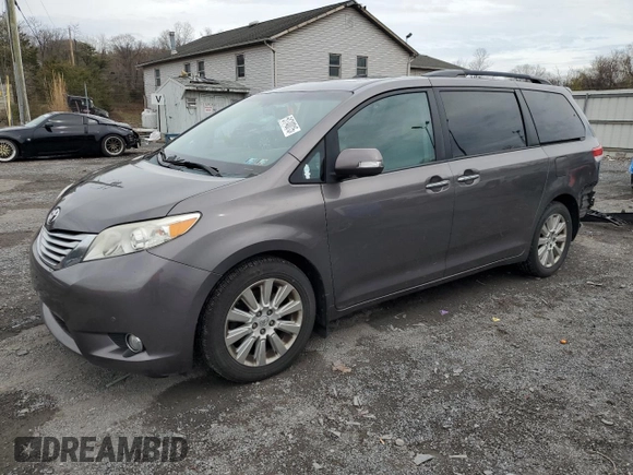 2013 Toyota Sienna XLE with VIN 5TDDK3DC9DS071069, listed as a Copart auction lot 51740015 with 170,277 mi miles and Salvage Title. Bid and sale history available at DreamBid. Image 1.