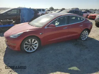 2018 Tesla Model 3 Long Range Battery with VIN 5YJ3E1EA6JF061510, listed as a Copart auction lot 55839225 with 134,570 mi miles and Salvage Title. Bid and sale history available at DreamBid. Image 1.