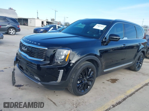 2022 Kia Telluride SX with VIN 5XYP54HC8NG318696, listed as a IAAI auction lot 41609437 with 38,263 mi miles and . Bid and sale history available at DreamBid. Image 19.