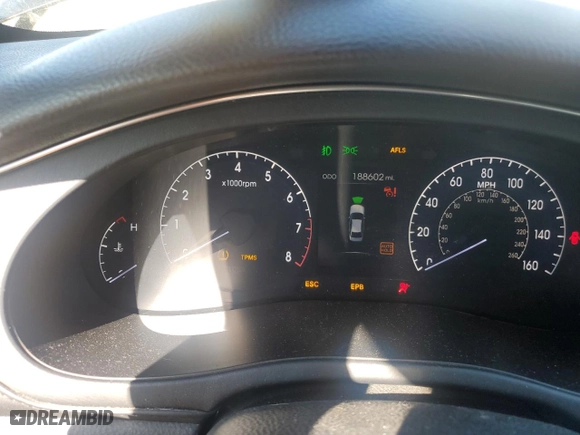 2012 Hyundai Genesis 3.8L with VIN KMHGC4DD2CU192640, listed as a Copart auction lot 46691275 with 188,602 mi miles and Salvage Title. Bid and sale history available at carsss.com. Image 9.