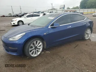 2020 Tesla Model 3 Long Range z VIN 5YJ3E1EB2LF481390, wystawiony jako Copart lot #55414105 z przebiegiem 87 587 mil mil oraz Szkoda całkowita • Salvage title. Historia ofert i sprzedaży dostępna na DreamBid. Obrazek 1.