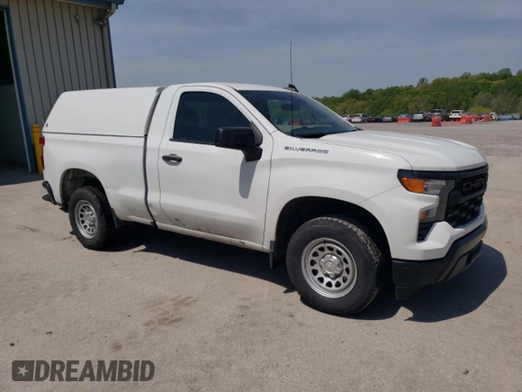 2023 Chevrolet Silverado 1500 Work Truck with VIN 3GCNAAEK6PG338222, listed as a Copart auction lot 53997895 with 111,926 mi miles and Clean Title. Bid and sale history available at DreamBid. Image 4.