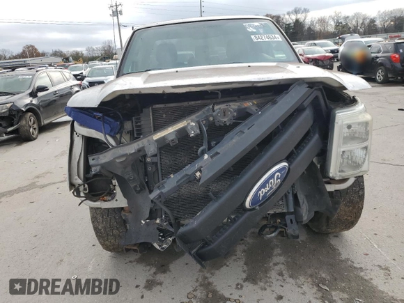 2011 Ford F-250 XL with VIN 1FT7X2A68BEA83904, listed as a Copart auction lot 84274634 with 297,487 mi miles and Salvage title. Bid and sale history available at DreamBid. Image 5.