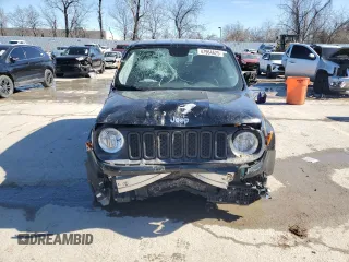 2017 Jeep Renegade Sport with VIN ZACCJAAH4HPG18240, listed as a Copart auction lot 47964625 with 107,192 mi miles and Salvage Title. Bid and sale history available at DreamBid. Image 5.