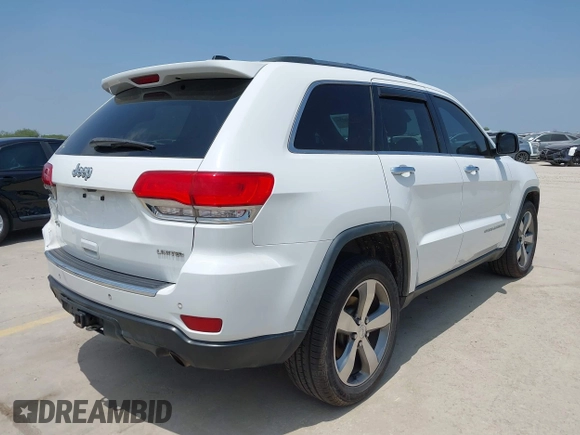 2014 Jeep Grand Cherokee Limited with VIN 1C4RJFBT4EC259448, listed as a IAAI auction lot 42285739 with 129,120 mi miles and . Bid and sale history available at DreamBid. Image 4.