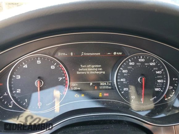 2015 Audi A6 2.0T Premium Plus with VIN WAUGFAFC1FN016947, listed as a Copart auction lot 72059002 with 111,111 mi miles. Bid and sale history available at carsss.com. Image 9.