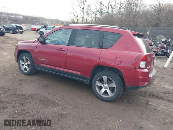 2016 Jeep Compass High Altitude Edition with VIN 1C4NJDEB1GD729471, listed as a IAAI auction lot 41616976 with 124,385 mi miles. Bid and sale history available at carsss.com. Image 3.