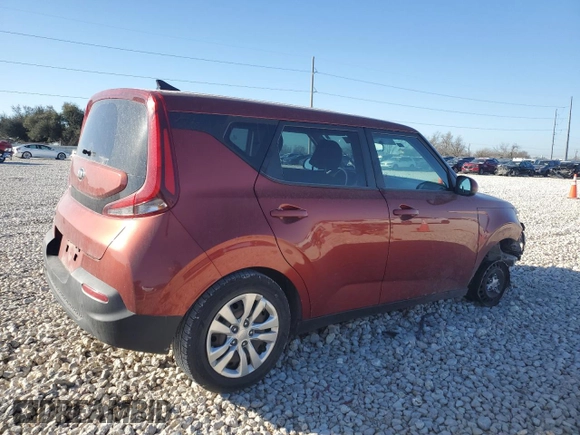 2020 Kia Soul LX with VIN KNDJ23AU7L7113991, listed as a Copart auction lot 48500365 with 145,644 mi miles and Salvage Title. Bid and sale history available at carsss.com. Image 3.