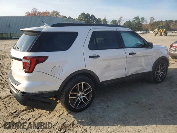 2018 Ford Explorer Sport with VIN 1FM5K8GT2JGA24836, listed as a Copart auction lot 81308714 with 141,483 mi miles and Salvage title. Bid and sale history available at DreamBid. Image 3.