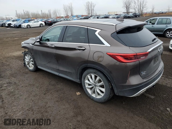 2019 Infiniti QX50 Pure with VIN 3PCAJ5M37KF108445, listed as a Copart auction lot 82199064 with 133,707 mi miles and Salvage title. Bid and sale history available at DreamBid. Image 2.