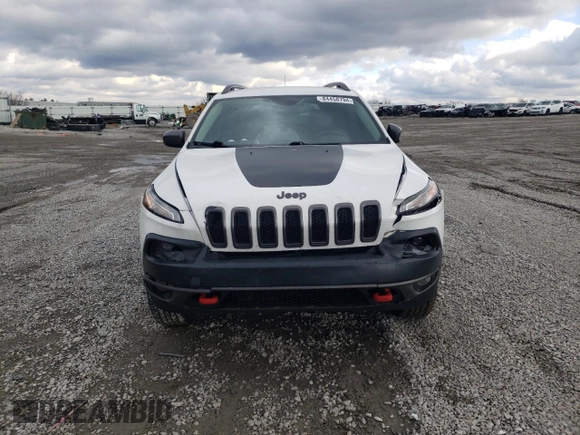 2017 Jeep Cherokee Trailhawk L Plus with VIN 1C4PJMBB7HW500120, listed as a Copart auction lot 84458794 with 157,311 mi miles and Salvage Title. Bid and sale history available at carsss.com. Image 5.