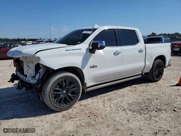 2020 Chevrolet Silverado 1500 LTZ with VIN 1GCPWEED0LZ363243, listed as a Copart auction lot 70749714 with 50,856 mi miles and Salvage Title. Bid and sale history available at carsss.com. Image 1.