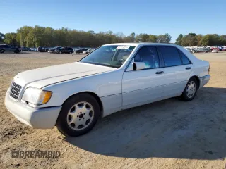 1995 Mercedes-Benz S with VIN WDBGA51E1SA225395, listed as a Copart auction lot 81313224 with 128,402 mi miles and Clean Title. Bid and sale history available at DreamBid. Image 1.