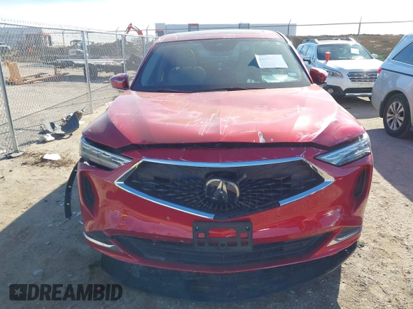 2023 Acura MDX w/Technology Package with VIN 5J8YE1H43PL041461, listed as a IAAI auction lot 41347974 with 9,281 mi miles. Bid and sale history available at carsss.com. Image 12.