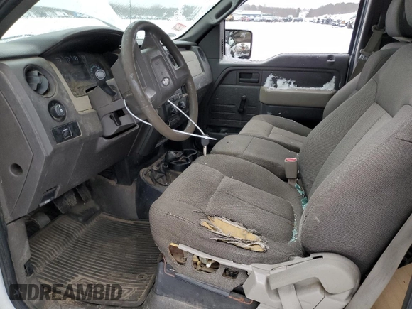 2010 Ford F-150 XL with VIN 1FTMF1EW9AKE40887, listed as a Copart auction lot 87595615 with 161,115 mi miles and Clean Title. Bid and sale history available at DreamBid. Image 7.