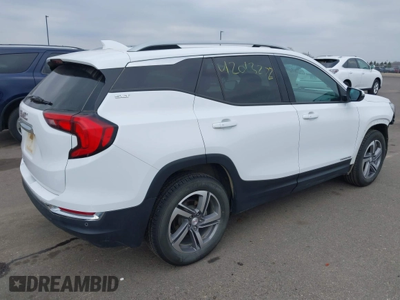 2018 GMC Terrain SLT with VIN 3GKALPEV9JL356531, listed as a IAAI auction lot 42013272 with 114,996 mi miles. Bid and sale history available at carsss.com. Image 4.
